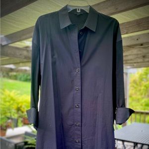 COS cotton midi shirt dress Size S